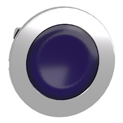 Testa lampada spia blu filopannello- per LED universale- Ø30