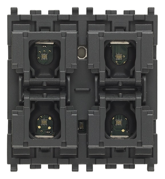 Comando KNX 4 pulsanti + attuatore 2M