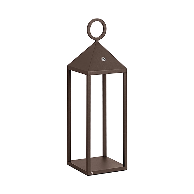 Lampada da tavolo portatile LED 2,2W 2700K IP54 corten per interni ed esterni