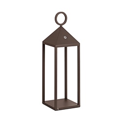 Lampada da tavolo portatile LED 2,2W 2700K IP54 corten per interni ed esterni