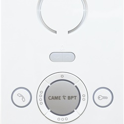 Citofono IP a parete bianco viva voce con 2 tasti e 4 programmabili per controllo accessi residenziale e commerciale
