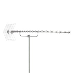 Antenna UHF 22 elementi con filtro 4G LTE per uso residenziale