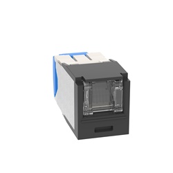 SPRING SHUTTERED JACK,CAT6A,BL,EA