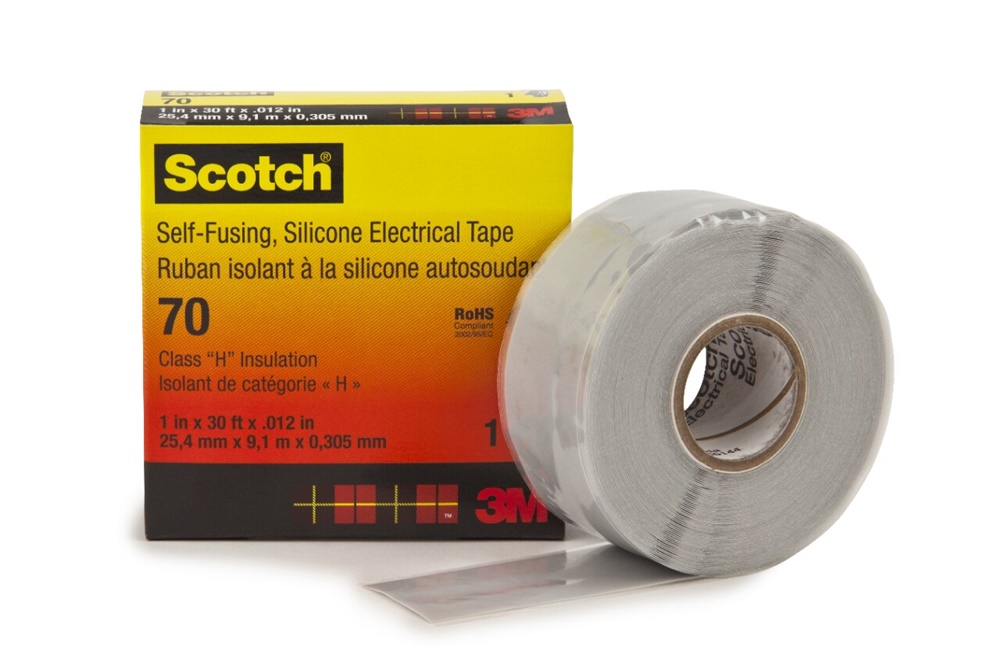 Nastro isolante gomma siliconica autosaldante Scotch® 70 25 mm x 9,1 m protezione cavi alta tensione