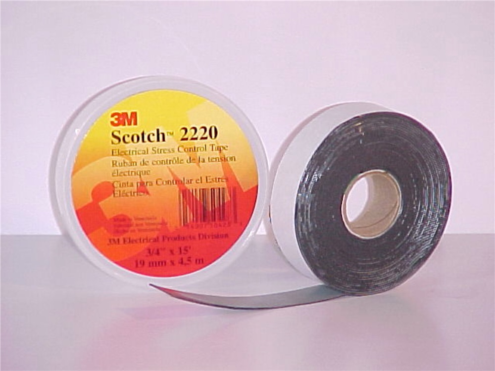 Nastro isolante per il controllo dello stress Scotch(R) 2220, 19 mm x 4,5 m, 100 rotoli per confezione