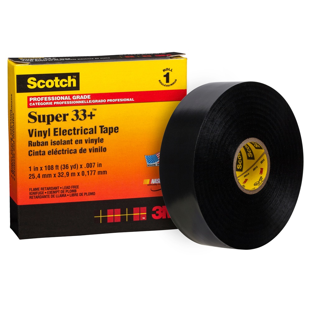 Nastro isolante in PVC Scotch® Super 33+™  25,4 mm x 32,9 m, 48 rotoli per confezione