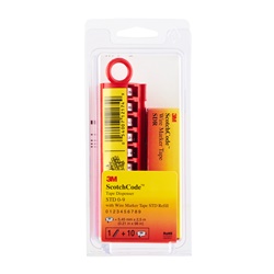 3M™ STD 0-9 - Blister contenente: 1 Dispenser completo di nastri numerati 0 - 9 + 1 box di ricambi numeri 0 - 9