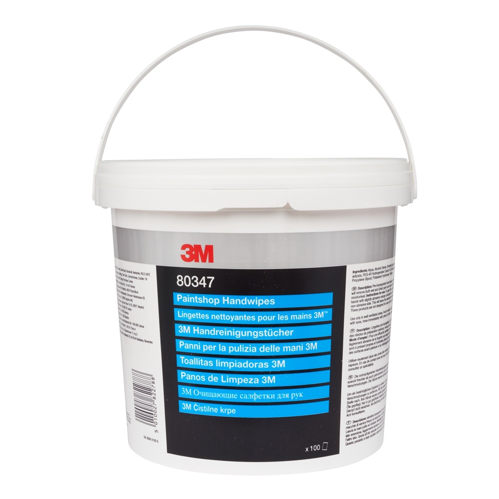 Panni lavamani 3M imbevuti detergente 27x28 cm per pulizia mani olio grasso adesivi vernici ambienti elettrici industriali