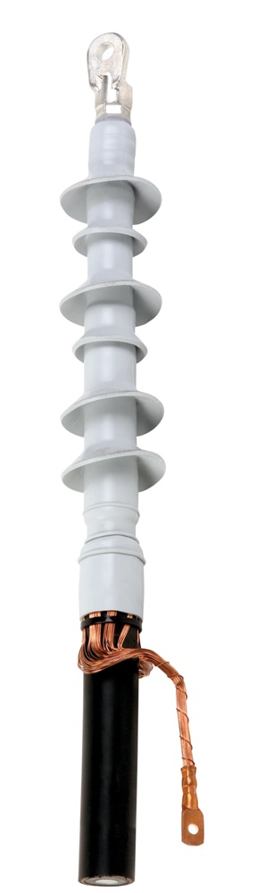 Terminale 3M QT-II autorestringente media tensione 36 kV kit cavo tripolare isolamento gomma siliconica uso interno