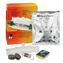 Kit in resina 3M™ Scotchcast™ serie 92-NBA dimensione A3, 1 kV. Il kit include un connettore meccanico.