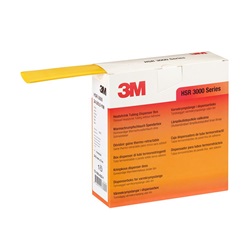 Guaina termorestringente 3M HSR-3000 poliolefina 3:1 isolamento e protezione meccanica cavi bassa tensione colore giallo dispenser 5 mt