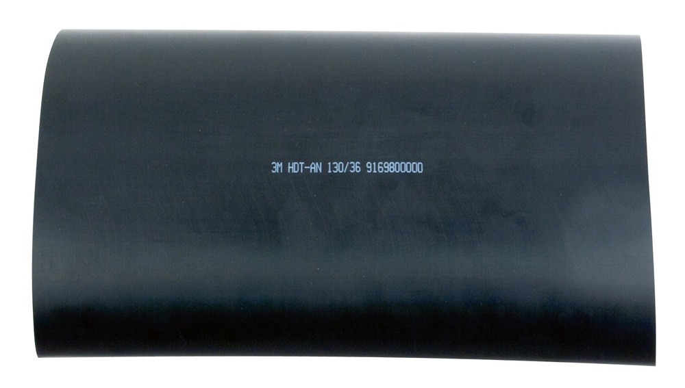 Guaina termorestringente 3M HDT-AN 130/36 mm parete spessa adesivo hot melt isolamento cavi fino 1 kV esterno interno nero IP68