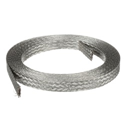 Treccia messa a terra piatta 25 mm² rame stagnato flessibile per installazioni elettriche sicure