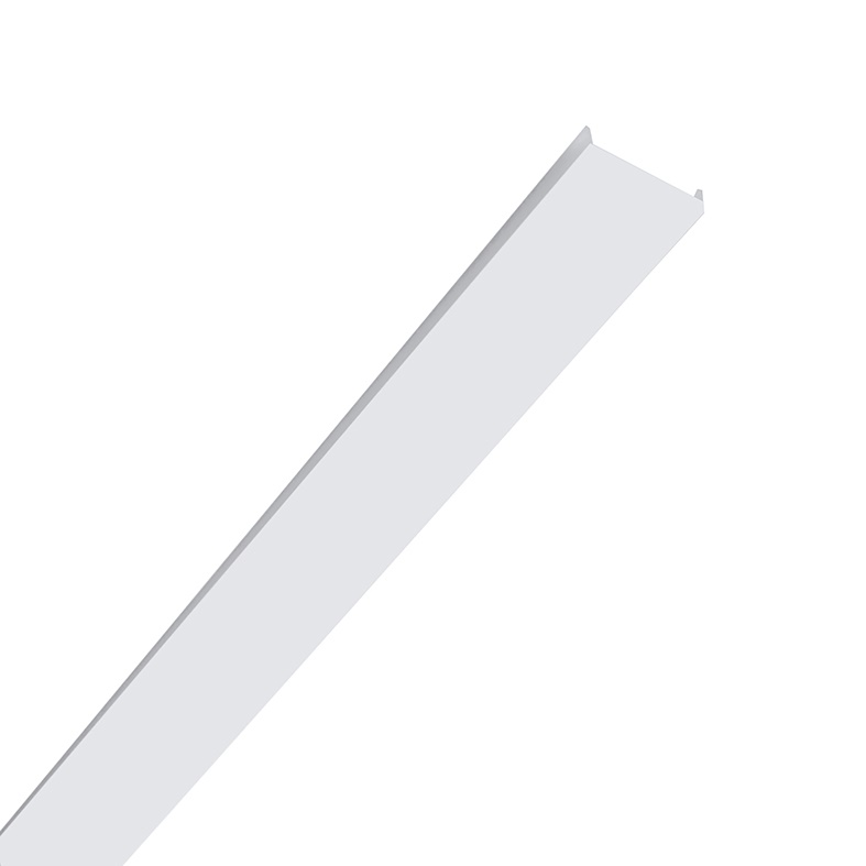 Schermo diffusore opale 2m per strip LED, profilo alluminio estruso, installazione versatile interna