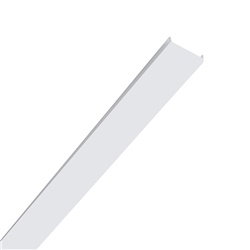 Schermo diffusore opale 2m per strip LED, profilo alluminio estruso, installazione versatile interna