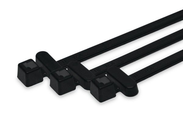 Fascetta nylon 4,6x200 mm RFID HF nero per tracciamento gestione risorse manutenzione
