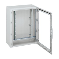 Rack fisso 750x750 mm lamiera acciaio grigia 12 unità montaggio elettronica