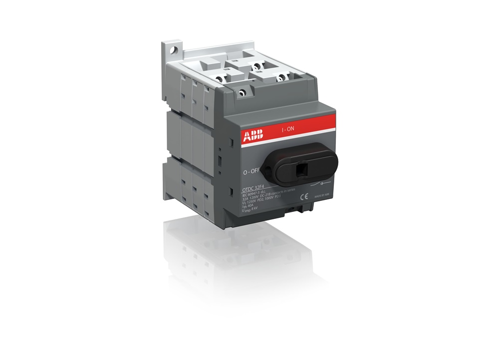 Sezionatore 4 poli 32A 1200VDC per impianti industriali e fotovoltaici