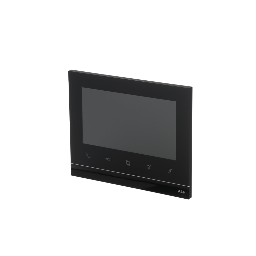 Monitor touchscreen 7 pollici nero compatto con hotkeys e loop induzione per controllo intuitivo ambienti professionali