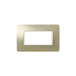 Placca incasso 4 moduli Xite Champagne Gold design elegante per impianti moderni