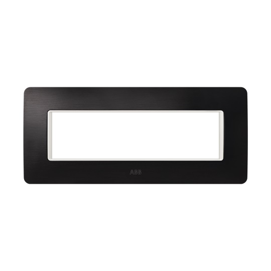 Placca incasso Xite 7 moduli Iron Black finitura resistente design moderno