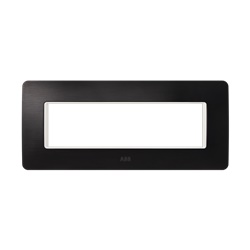 Placca incasso Xite 7 moduli Iron Black finitura resistente design moderno