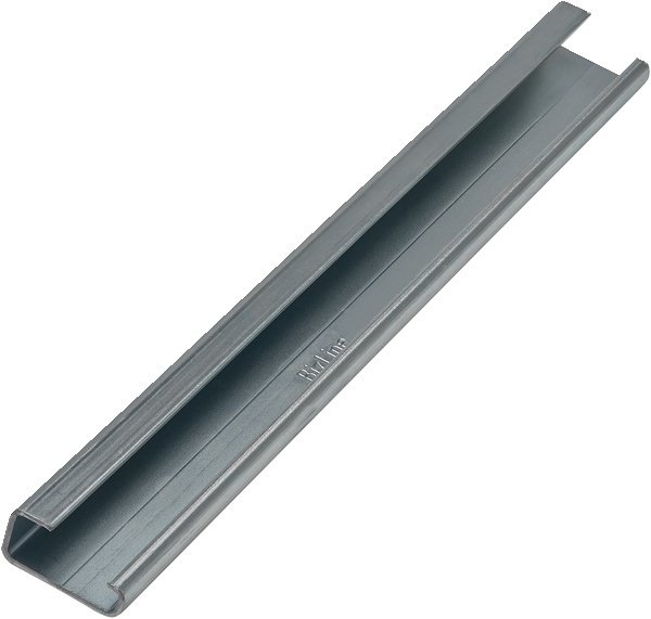 Guida DIN asimmetrica 32x15 mm 2 m montaggio rapido dispositivi modulari pesanti quadro elettrico