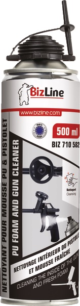 Detergente specifico per schiuma PU 500 ml spruzzabile con pistola per pulizia impianti isolamento