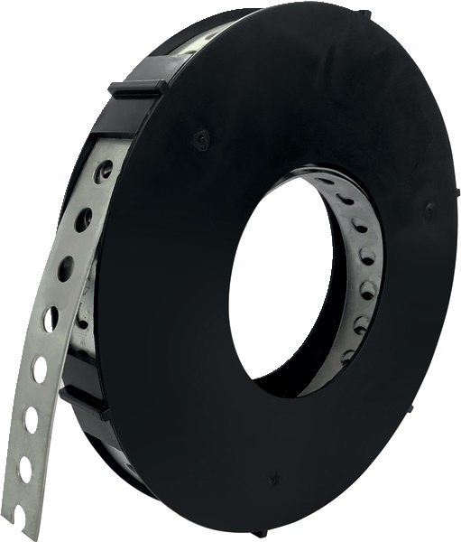 Bandella perforata zincata 12 mm x 0,7 mm x 10 m per fissaggio tubi e condotti edilizia