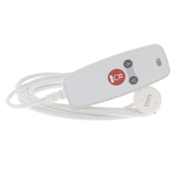 Pulsantiera 3 tasti IP67 ergonomica con LED per controllo luci e chiamata paziente