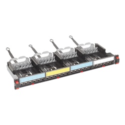 Patch panel modulare 4 cassetti vuoto per connettori RJ45 CAT 5E montaggio rack 19