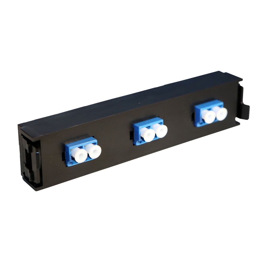 Blocco bussole fibra ottica 6 fibre LC SM monomodale rete professionale alta qualità