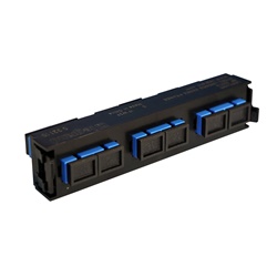 Blocco bussole fibra ottica 6 porte SC-S monomodale per reti fibra ottica