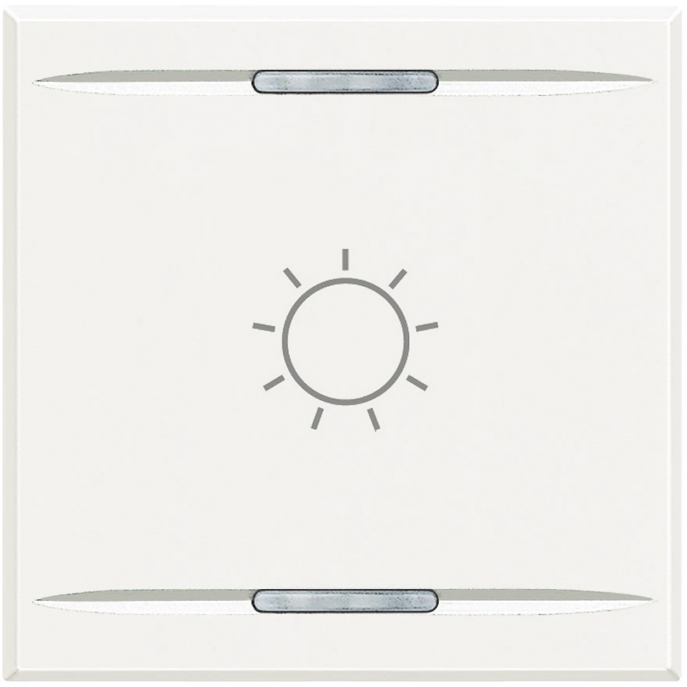 Copritasto Axolute 2 moduli simbolo luce bianco per impianti elettrici accessibili