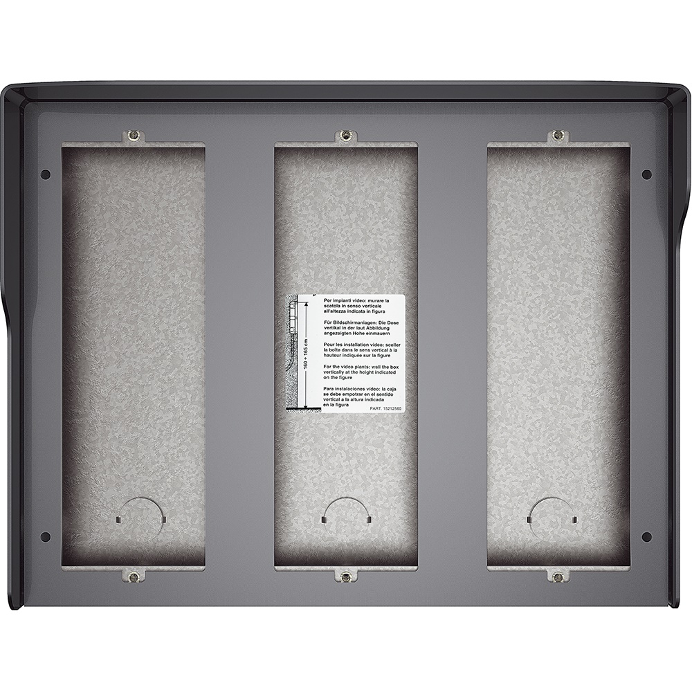 Scatola superficiale 9 moduli Allstreet con tetto antipioggia per impianti elettrici a vista residenziali e professionali