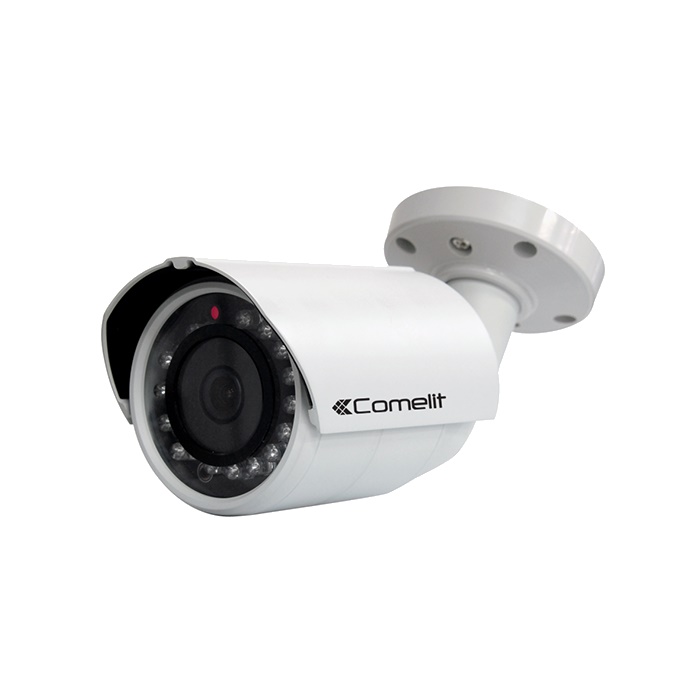 Telecamera IP bullet 4K, ottica varifocale motorizzata 3.6-11mm, LED IR 60m, contenitore IP66, alimentazione 12V e PoE, ONVIF