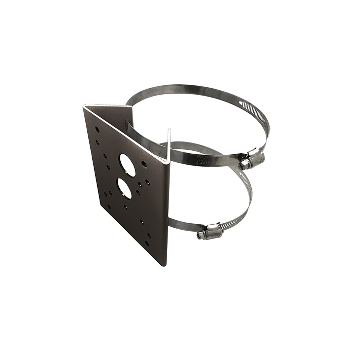 Supporto montaggio a palo grigio per telecamere bullet, compatibile serie Advance e Smart