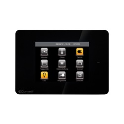 Serie Minitouch - Supervisore 3.5 touch nero, sistema SimpleHome, gestione completa domotica, RFID integrato