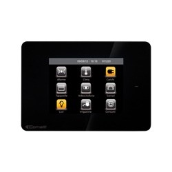 Serie Minitouch - Supervisore 3.5 touch nero, sistema SimpleHome, gestione completa domotica, RFID integrato