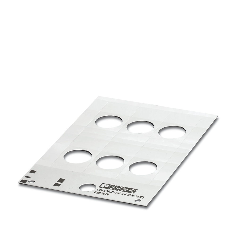 Targhetta identificativa 30x18/8mm per morsettiere