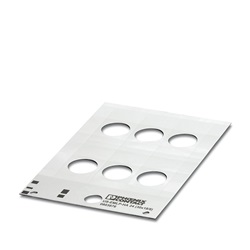 Targhetta identificativa 30x18/8mm per morsettiere