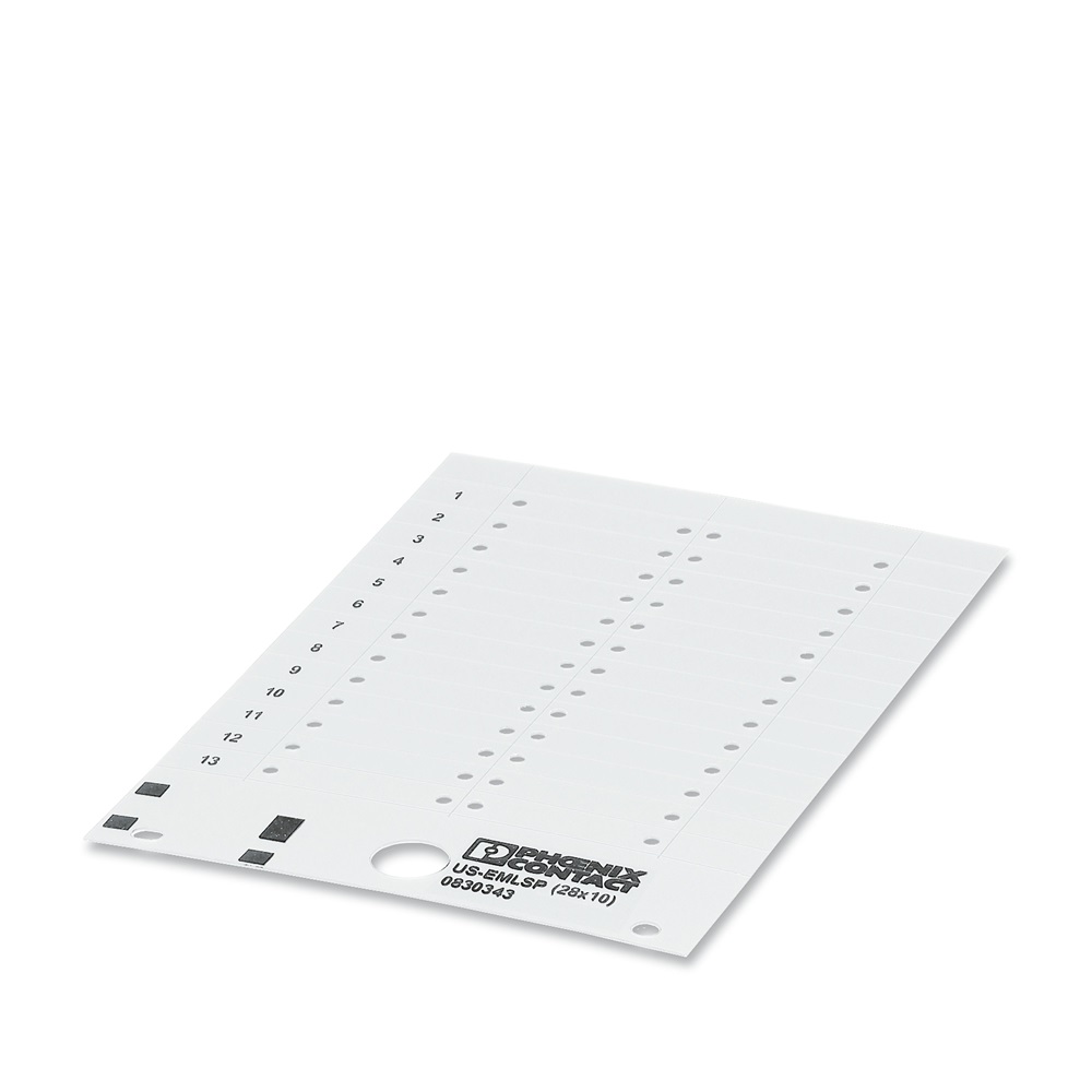 Etichetta di sicurezza 28x10mm per morsettiere