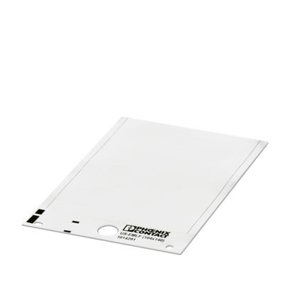 Targhetta plastica 104x140mm per morsettiere