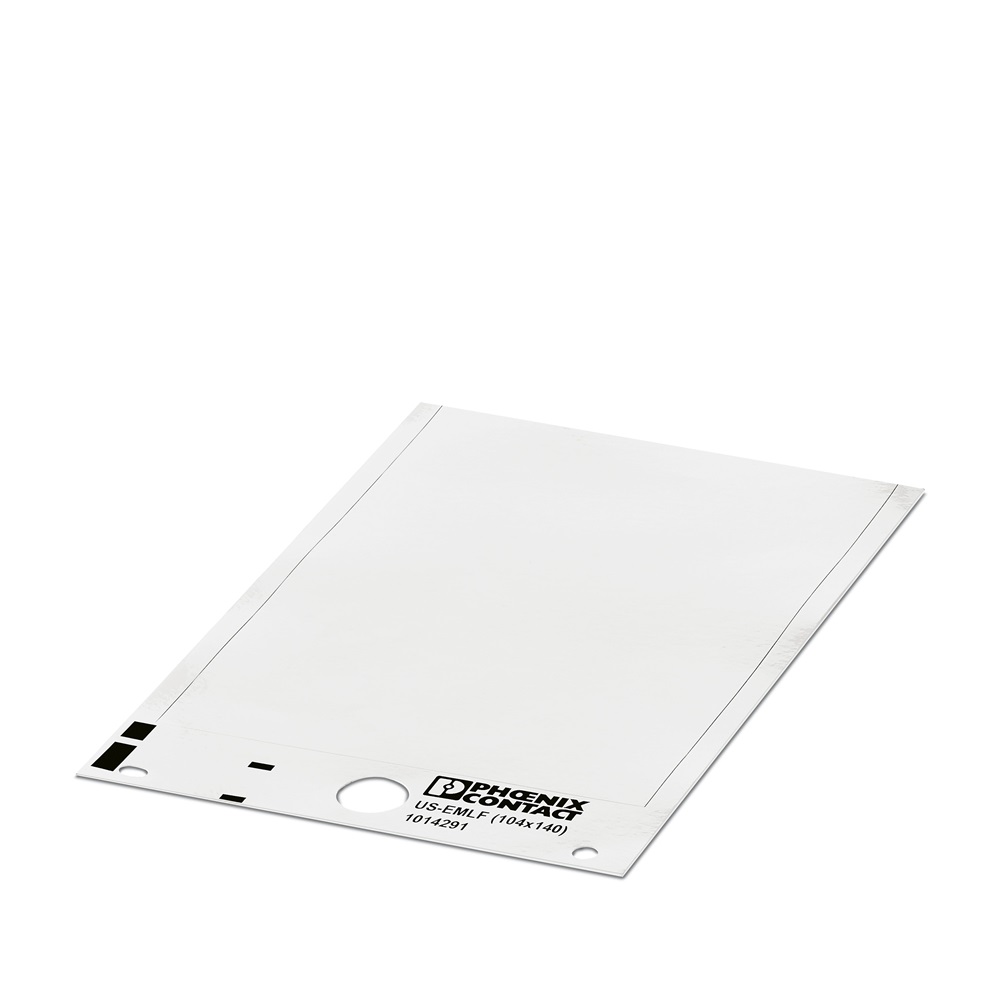 Targhetta plastica 104x140mm per morsettiere
