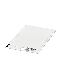 Targhetta plastica 104x140mm per morsettiere