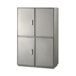 Armadio vetroresina GRAFI 12, 2 vani, IP44, 1840x1150x460 mm, uso industriale