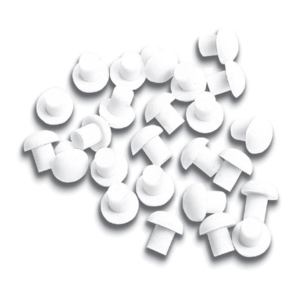 Segnalino morsettiera protezione catodica fissaggio a pressione materiale termoplastico bianco Serie MPE