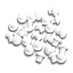Segnalino morsettiera protezione catodica fissaggio a pressione materiale termoplastico bianco Serie MPE
