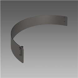 Schermo antiabbagliamento ISEO 109 antracite per illuminazione LED professionale