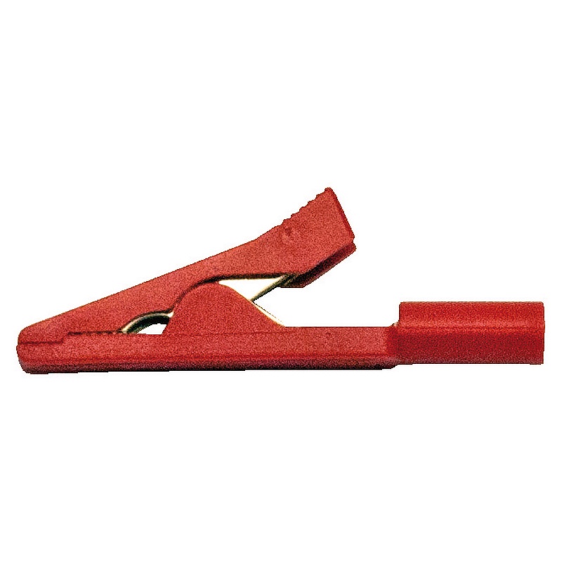 Micro coccodrillo rosso 2 mm connessioni elettriche precise affidabili laboratorio test elettrici